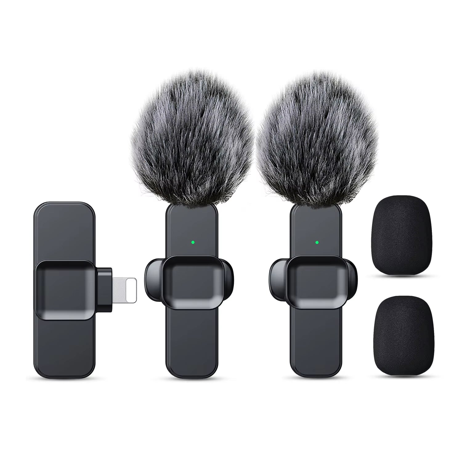 K10 Wireless Lavalier Microphone Color Broadcast MIC Set Short Video Recording Chargeable Handheld Microphone Live Streaming
